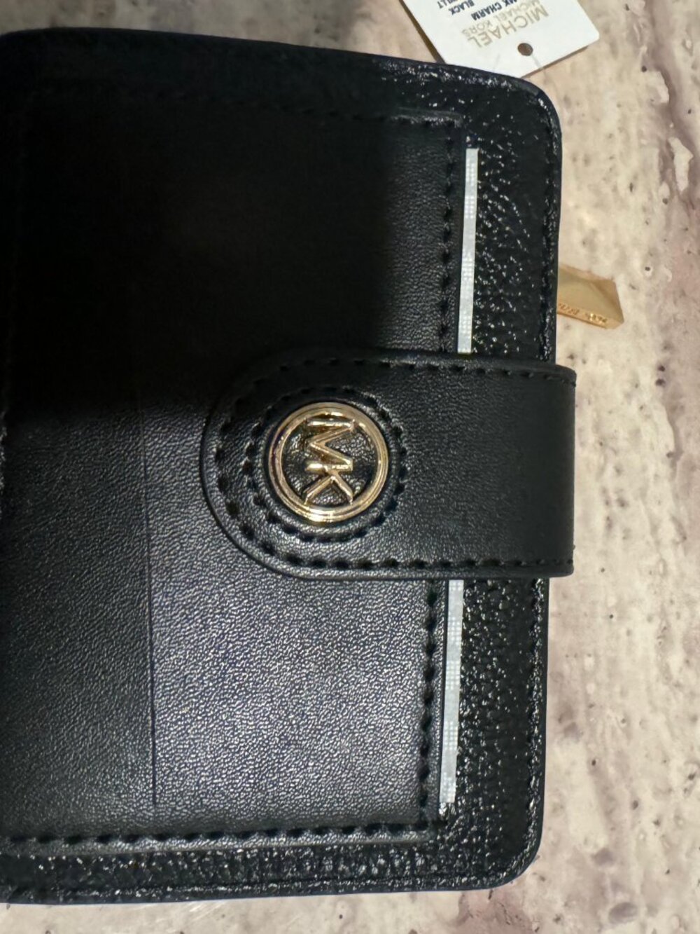 NWT Michael Kors Women's MK Charm Medium Tab Pocket Bifold